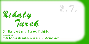 mihaly turek business card